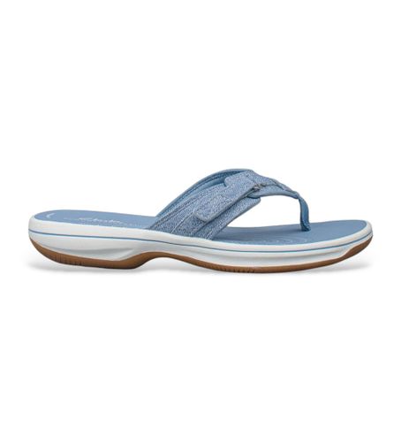 Til kvinder. 26182192 Brinkley Havblå klipklapper (38), 1-3 cm, Ingen, Casual - Clarks - Modalova