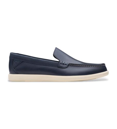 Til mænd. 26181278 Bratton Loafer navy lædersko (43), Fast, Blonder, Ingen, Casual, Blå - Clarks - Modalova