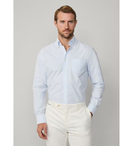 Til mænd. HM3010504 Oxford-stribet skjorte (XXL), Casual, Party, Bomuld, Klassisk, Lange ærmer - Hackett London - Modalova