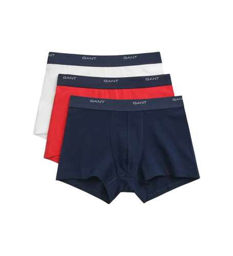 Til mænd. 900003333 Sæt med 3 basic boxershorts, , , navy (S), Afslappet, Bomuld, Blå - Gant - Modalova