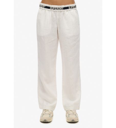 Til kvinder. W7011182A Hørbukser med løbegang (38), Casual, Linned - Superdry - Modalova