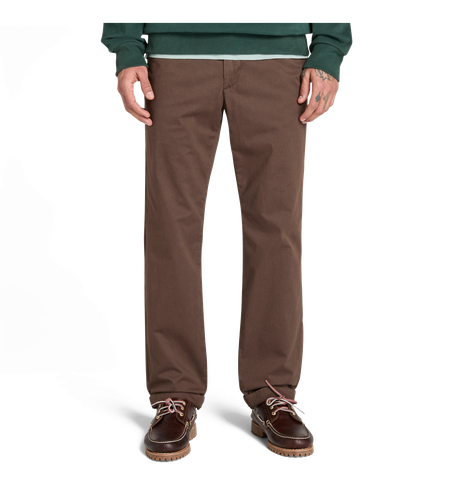 Til mænd. TB0A2BZA2431 Lige chino-bukser Claremont brown (28/34), Brun, Casual, Bomuld - Timberland - Modalova