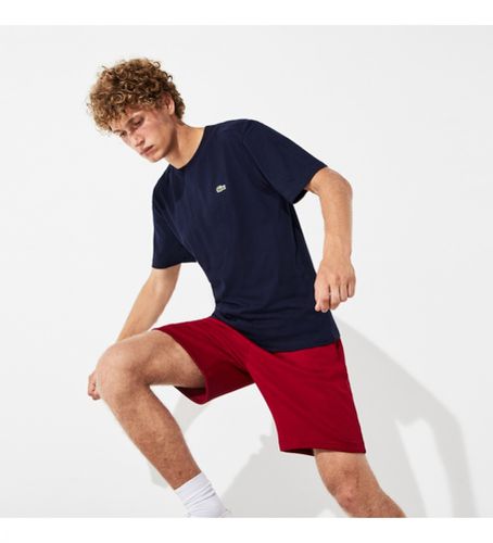 Til mænd. TH7618_166 Navy tennis T-shirt (S), Casual, Sport, Bomuld, Polyester, Korte ærmer, Blå - Lacoste - Modalova