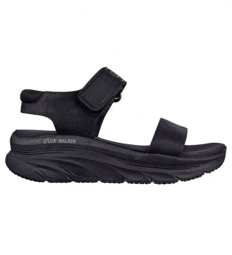 Til kvinder. 119226 D'Lux Walker Sandaler - New Block (35), Stof, 3-5 cm, Velcro, Casual - Skechers - Modalova