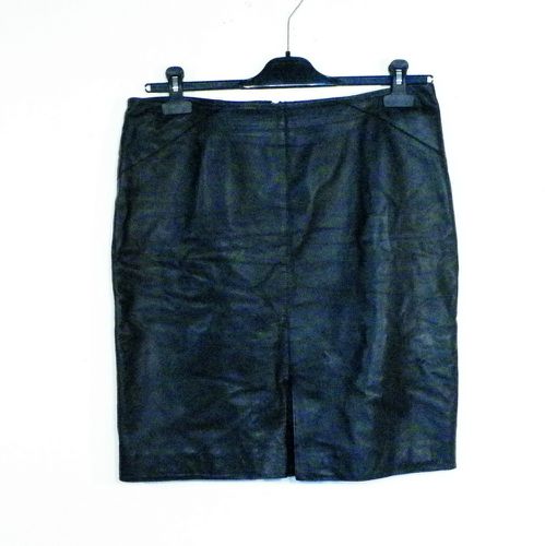 Jupe en Cuir Noir CAROLL T 42 - caroll - Modalova