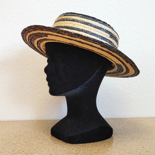 VINTAGE - Chapeau en paille naturelle vintage - 58 - kenzo studio - Modalova