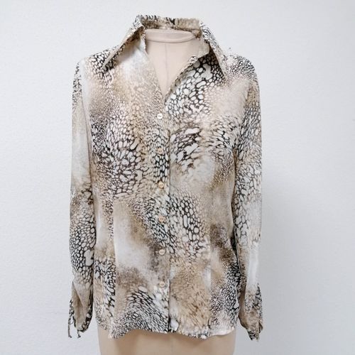Chemisier beige à motif écaille "" - 40 - betty barclay - Modalova