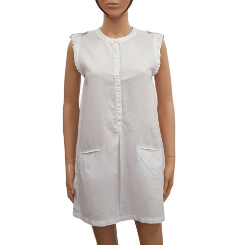 Mango T XS Robe droite en lin blanc - mango - Modalova