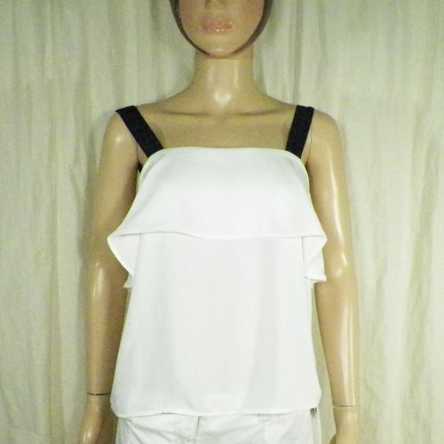 T-Shirt Femme Blanc H&M T 34 - h&m - Modalova