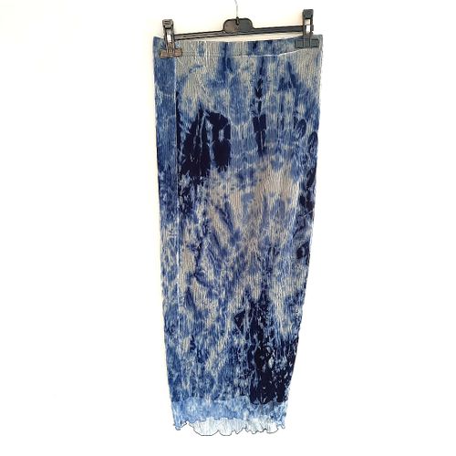 Jupe droite chic et blanc pliss fin T 36/38 - charbell - Modalova