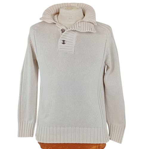 Pull camionneur homme de la marque manches longues de couleur beige crme taille M (40) - jules - Modalova