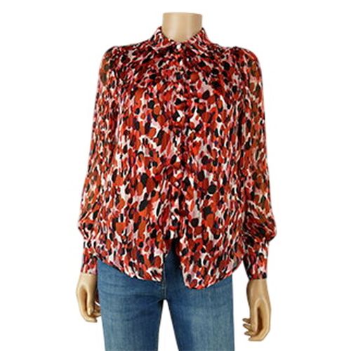 Blouse bordeaux imprime - taille S - y'coo - Modalova