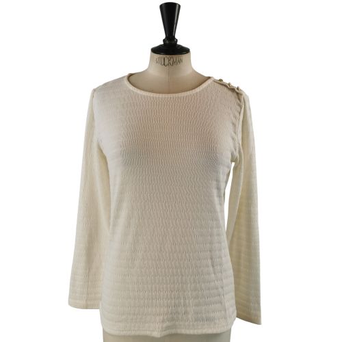 Pull blanc cassé - Taille S (estimé) - Label Emmaus - Modalova