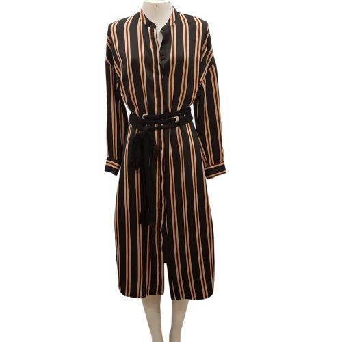 Robe chemise longue  rayures - Taille S - zara - Modalova