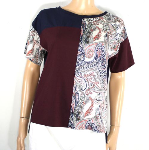 T-Shirt Marine/Aubergine Taille Estime 38 - sinequanone - Modalova