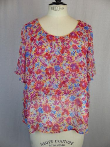 Blouse  Motifs Fleuris - S/M - Label Emmaus - Modalova