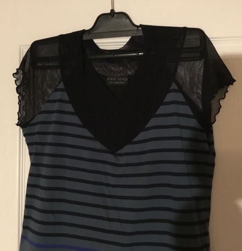 ROBE à manches courtes bi-matière de la marque "". Taille 38 - One Step - Modalova