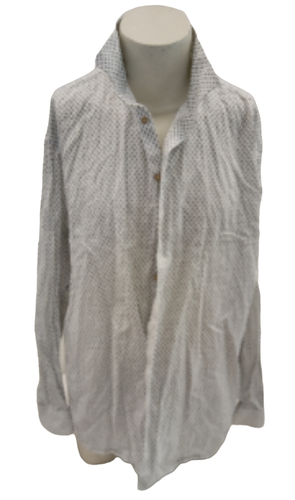 Chemise  manches longues blanche avec motifs noires - Taille 45/46 US - Celio - clio - Modalova