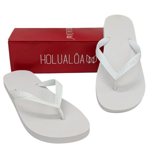 Tongs neuves P 39/40 Chaussures Flip- flops unisexe blanches - holuala - Modalova