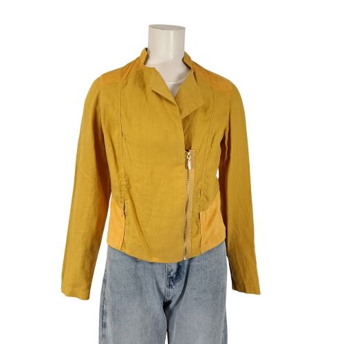 Veste Miss by Captain Tortue ocre lin mélangé taille 36 - Label Emmaus - Modalova
