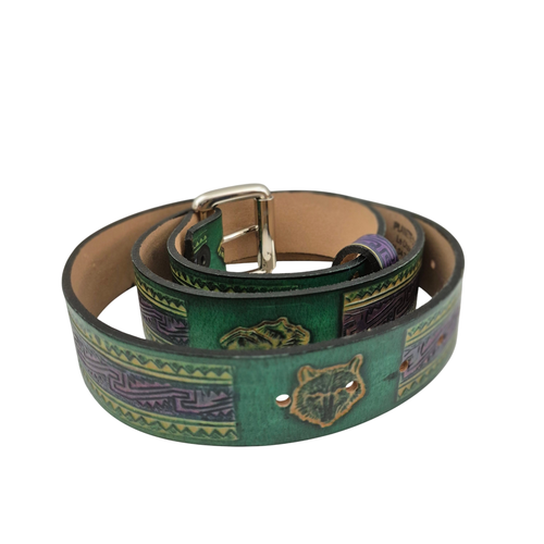 Ceinture artisanale neuve en cuir - - T95 - plante cuir - Modalova