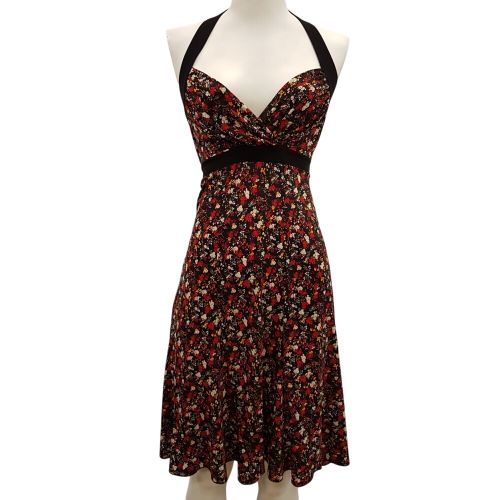 Robe bain de soleil noire à petites fleurs - Taille 34/36 estimée - Xanaka - Modalova
