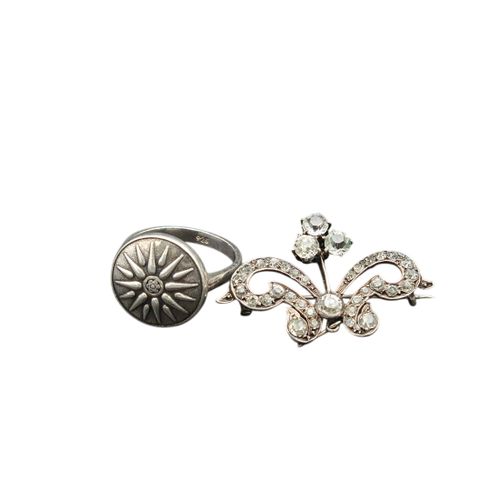 Broche et bague en argent - Label Emmaus - Modalova