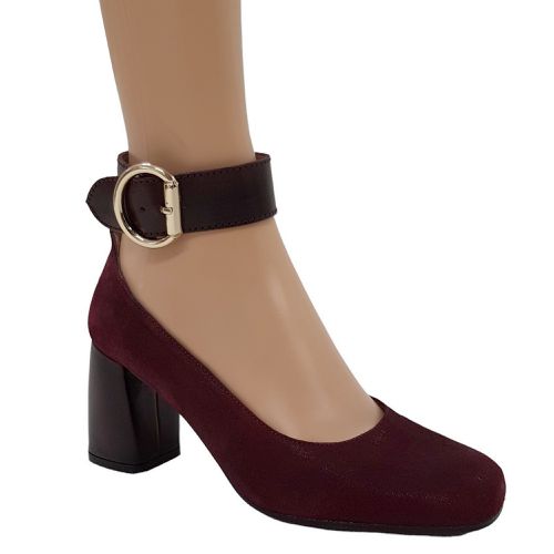 Chaussures escarpins  bride P 37 en cuir sud bordeaux - c.doux - Modalova