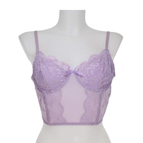 Bustier en dentelle avec armatures - Romwe - taille M - Label Emmaus - Modalova
