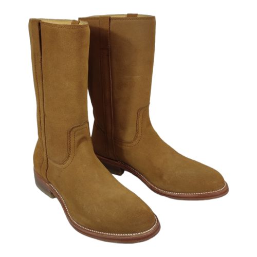 Paire de bottes en crote de porc beige Go West - taille 40 - Label Emmaus - Modalova