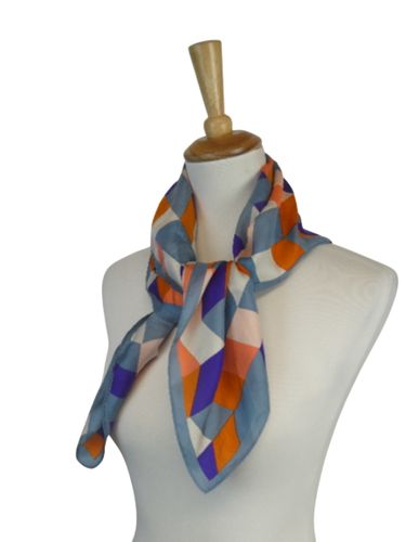 Galaries Lafayette - Foulard Motif gomtrique color vintage - galeries lafayette - Modalova
