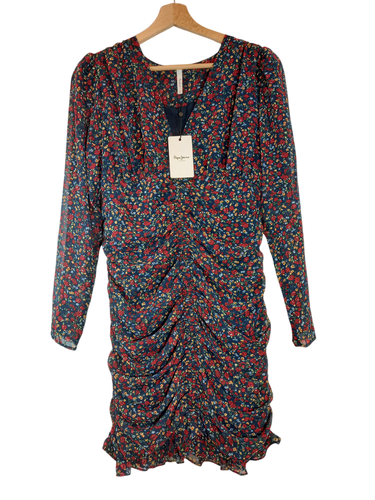 Robe marine fleurie - S - pepe jeans - Modalova