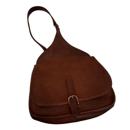 Sac à main cuir de type cavalier - Fabrication Bibard - Label Emmaus - Modalova