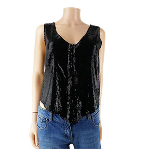 Gilet  sequins sans manches  - M - fashion express - Modalova