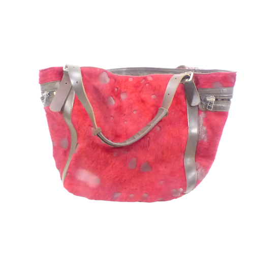 Magnifique sac  main en cuir et peau - Artisane - catherine parra - Modalova