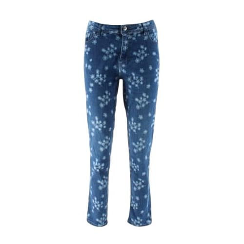 Jeans imprim  fleurs - R dition - taille 42 - r edition - Modalova