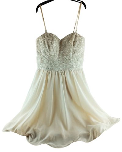 Robe bustier ivoire en tulle  fines bretelles rglables - chi chi - Modalova