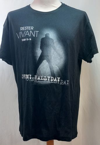 T-shirt collector J.Hallyday "Rester vivant" Tour 15-16 - roly - Modalova