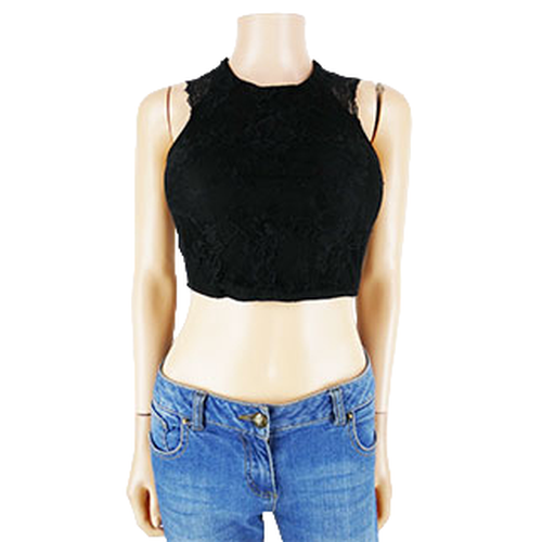 Crop top en dentelle - Taille S - stradivarius - Modalova