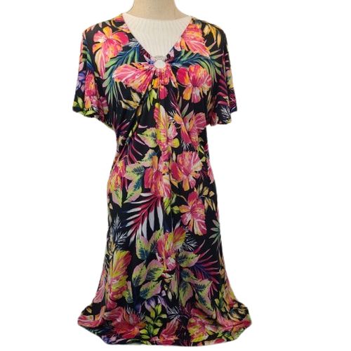 Robe fleurie Taille estime L/XL - sans marque indique - Modalova