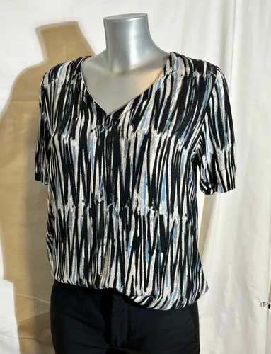 Blouse - S- Col V - fluide & imprim - american vintage - Modalova