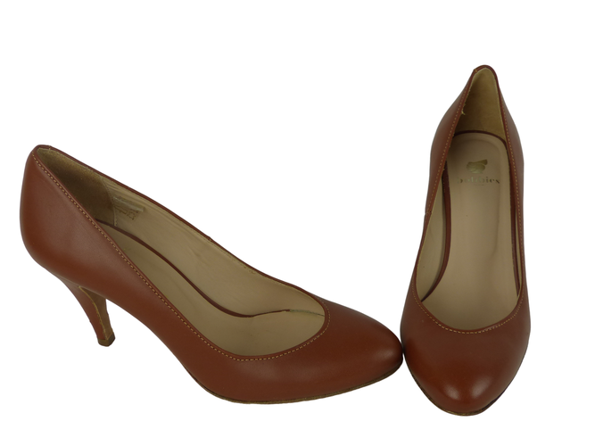 Escarpins Cuir Marron 38 - bobbies paris - Modalova