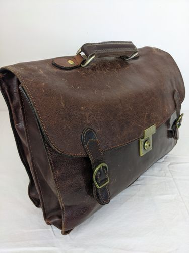 Cartable en cuir - - style intemporel - sah - Modalova