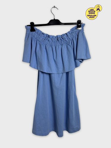 Robe H&m bleu ciel  volants  - h&m - Modalova