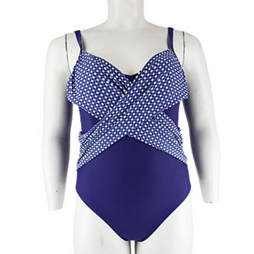 Maillot de bain  carreaux bleus et blancs - Taille 50 - venca - Modalova