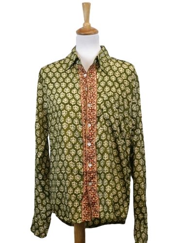 Chemise longues manches courtes  col tailleur  motif - Taille S - rourou & lili - Modalova