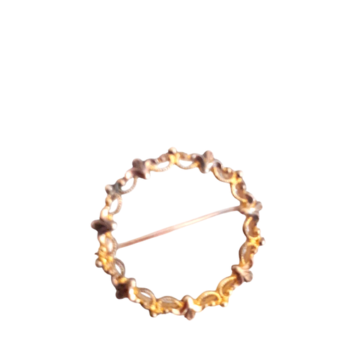 Broche ronde cisele - Label Emmaus - Modalova