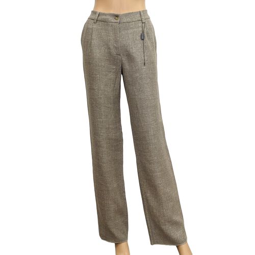 Pantalon neuf T 40 ital. = 36 Fr. en lin et laine grge - jamgot & co - Modalova