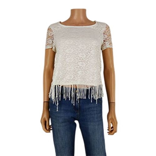 Blouse crue imprime en dentelle - Taille 38/40 - hf - Modalova