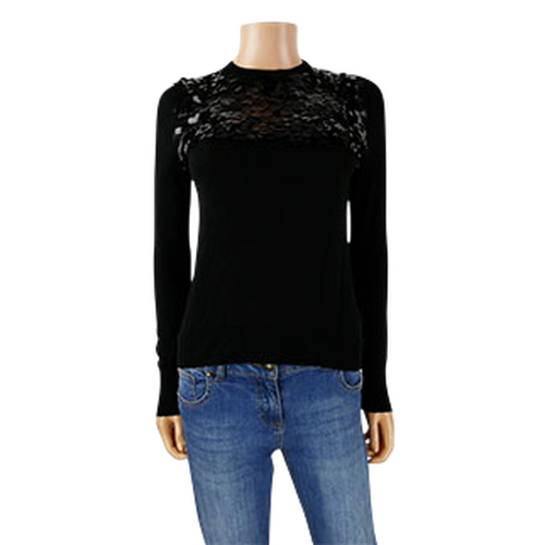 T-shirt manches longues avec paillettes - Taille XS - h&m - Modalova